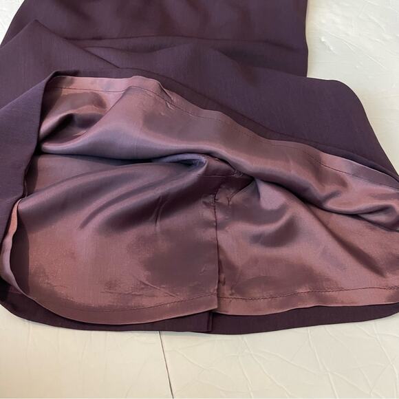 Talbots Eggplant Career Academia Minimalist Shift Dress NWOT Size 10 - Picture 8 of 14